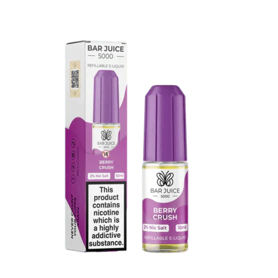 Bar Juice 5000 10ml Nic Salt &#8211; Pack of 10 10MG,20MG_ berry crush(5)
