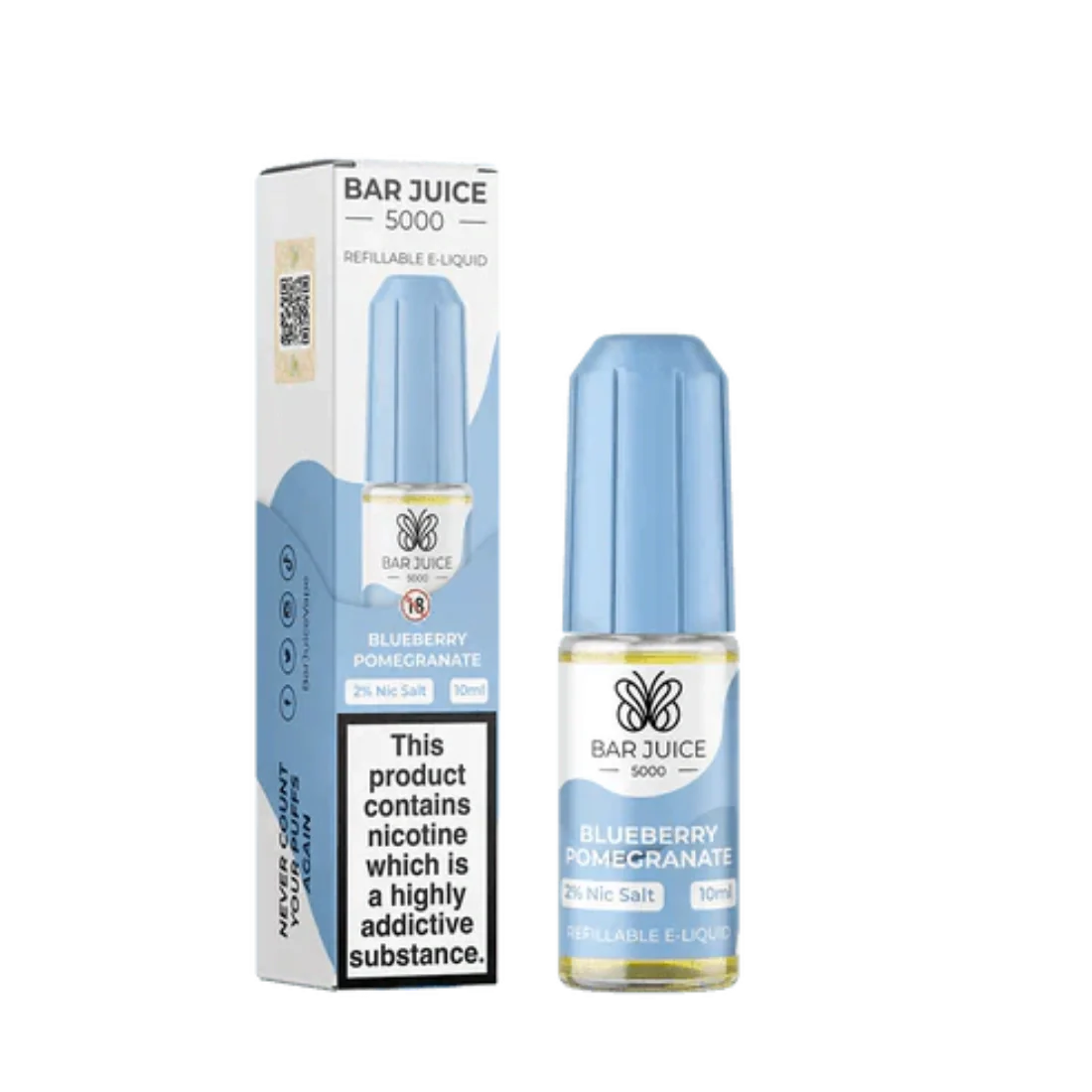 Bar Juice 5000 10ml Nic Salt &#8211; Pack of 10 10MG,20MG_ blueberry pomegranate(6)