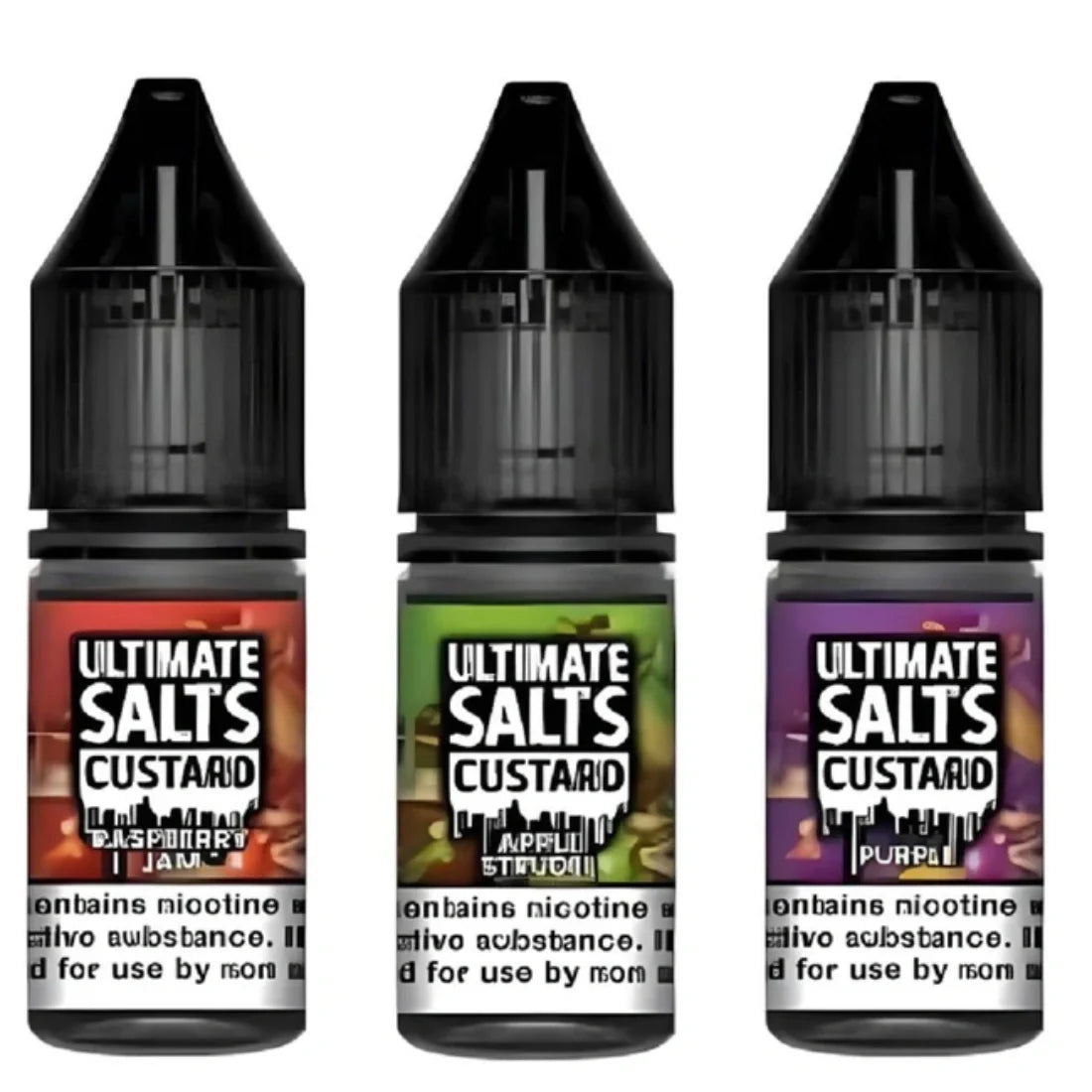 Pack of 10 Ultimate Salts Custard 10ML Nic Salt_