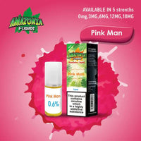 Amazonia 10ml E-Liquid 50/50 | All Flavours - Pack of 10 Pink Mn
