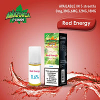 Amazonia 10ml E-Liquid 50/50 | All Flavours - Pack of 10 Red Energy